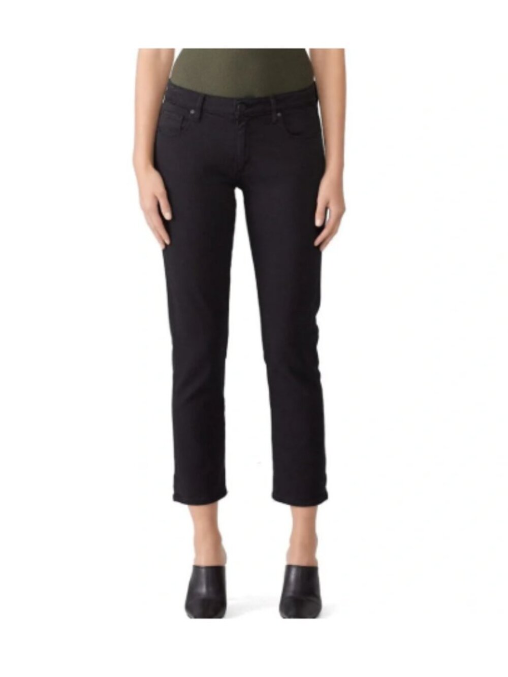 Paige Brigitte Boyfriend Jeans Black Size 26